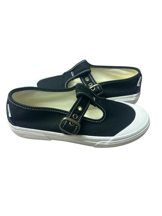 VANS Shoes - Vans Style 93 Mary Jane Women Size 7.5 Black White Canvas Buckle Shoes NEW